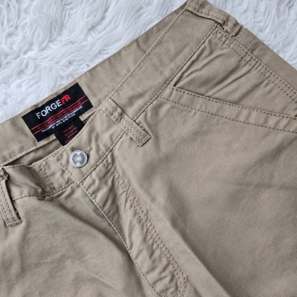 Forge Men's Khaki FR Utility Pants. Size 34x32. New.FLAME RESISTANT WORK WEAR - Picture 4 of 7